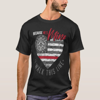T-shirt Drapeau américain Patriotique Mince Red Line