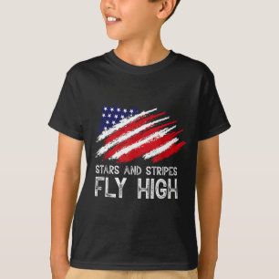 T-shirt Drapeau américain patriotique minimaliste américai
