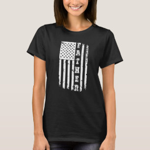 T-shirt Drapeau américain patriotique père Jour papa Fil