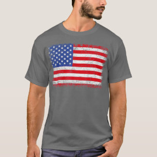 T-shirt Drapeau Américain Patriotique Pour Hommes Femmes E