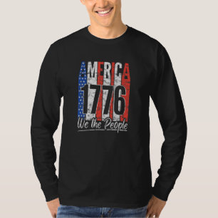 T-shirt Drapeau Américain Patriotique We The People 1776