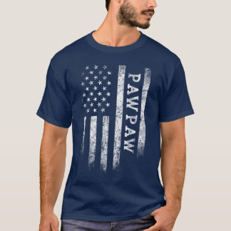 T-shirt Drapeau américain Pawpaw Cadeaux Pawpaw Patriote P