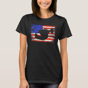 T-shirt Drapeau américain pêcheur Anglais