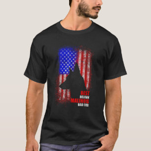 T-shirt Drapeau américain père malinois belge