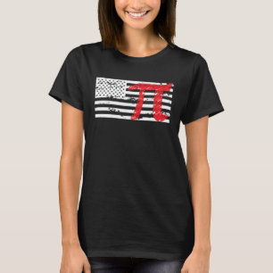 T-shirt Drapeau américain Pi Jour Infini Numéro