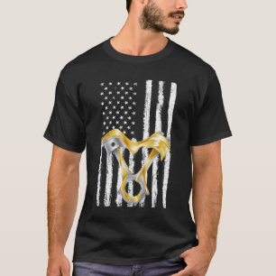 T-shirt Drapeau américain Piston Muscle Car 8