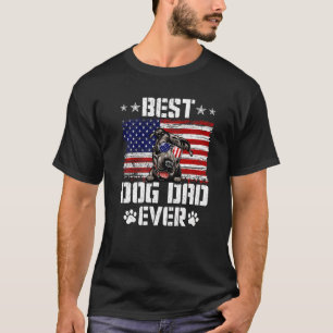 T-shirt Drapeau américain Pitbull 4e O