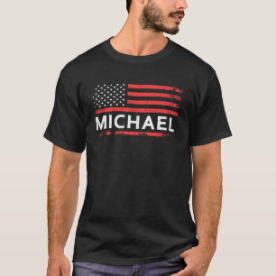 T-SHIRT DRAPEAU AMÉRICAIN POUR MICHAEL