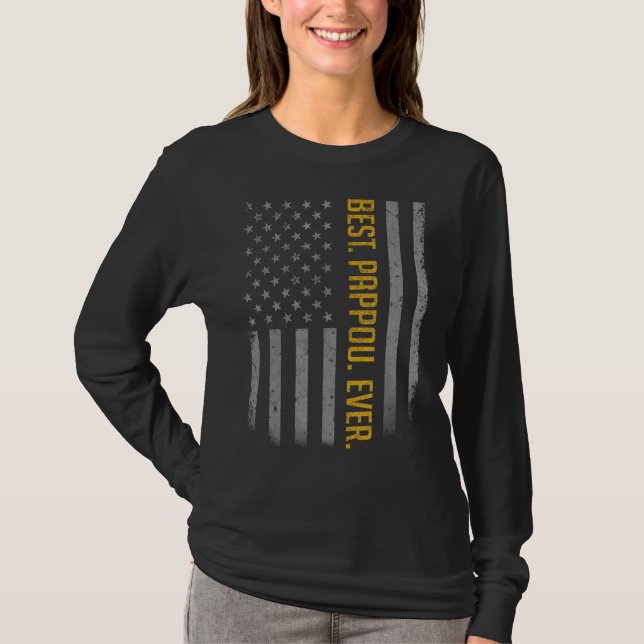 T-shirt Drapeau américain pour père (Devant)