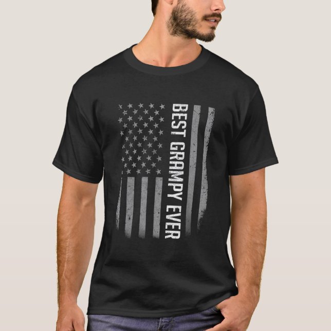 T-shirt Drapeau américain pour père (Devant)