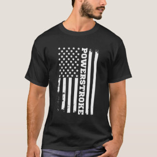 T-shirt Drapeau américain Power Stroke