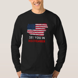 T-shirt Drapeau américain pro Roe pour femmes Voir Vous En