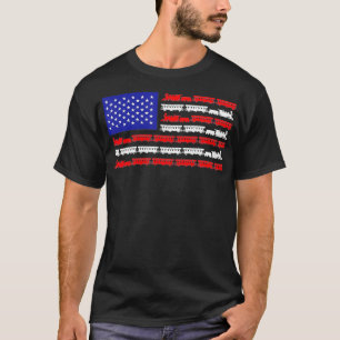 T-shirt Drapeau américain qui trains à l'échelle modèle am