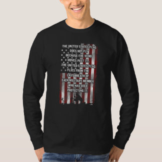 T-shirt Drapeau américain recto verso patriotique en l'hon