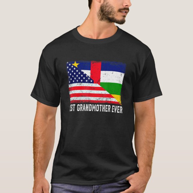 T-shirt Drapeau américain République Centrafricaine Drapea (Devant)