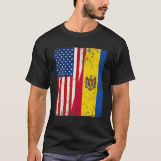 T-shirt Drapeau américain rétro
