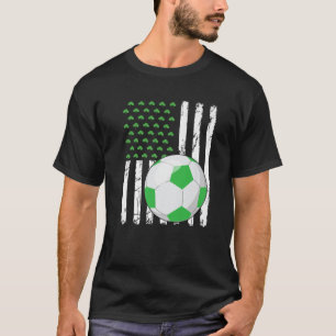 T-shirt Drapeau américain rétro Football Sport Saint-Patri