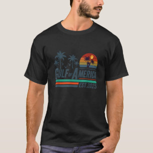 T-shirt Drapeau Américain Retro Golfe Des USA Est 2025 G