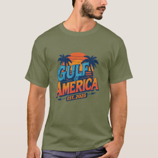 T-shirt Drapeau américain Retro Vintage Gulf of US 2025 Me