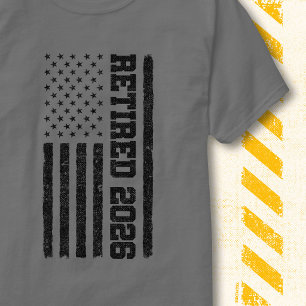 T-shirt Drapeau américain rétro vintage patriotique retiré