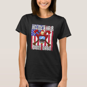 T-shirt Drapeau américain rétrograde Pompier retraité Fier