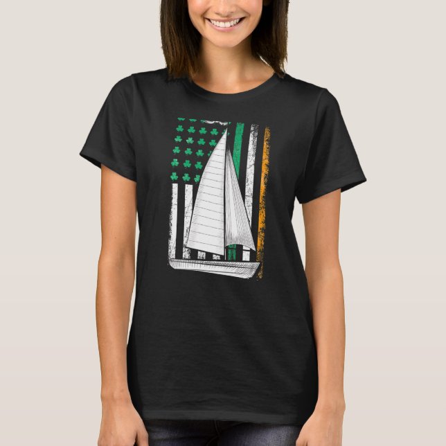 T-shirt Drapeau américain Saint Patrick (Devant)