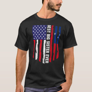 T-shirt Drapeau Américain & Samoa Drapeau Meilleure Grande