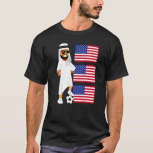 T-shirt Drapeau américain Sheikh America Football américai