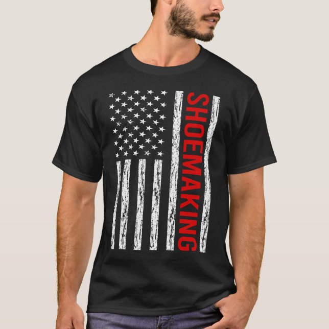 T-shirt Drapeau américain Shoemaker (Devant)