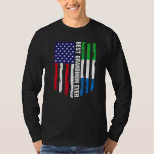 T-shirt Drapeau américain Sierra Leone Drapeau meilleur gr