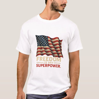 T-shirt drapeau américain - Style audacieux avec p