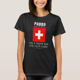 T-shirt Drapeau américain suisse Patriot Fête des pères Su