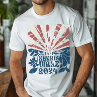 T-shirt Drapeau américain super Harris et Walz 2024