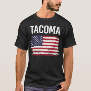 T-shirt Drapeau américain Tacoma