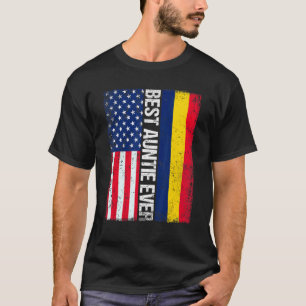 T-shirt Drapeau américain Tchad Drapeau meilleure fille ja