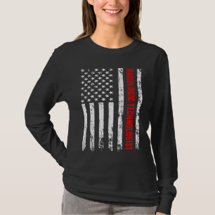 T-shirt Drapeau Américain Technologue en Radiologie Tech R