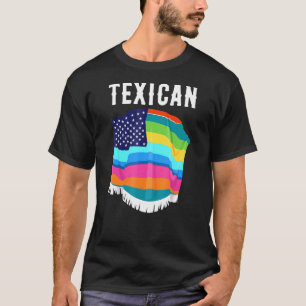 T-shirt Drapeau américain texan Hispanic Latina Heritage T