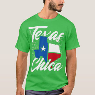 T-shirt Drapeau américain Texas Chica Texan