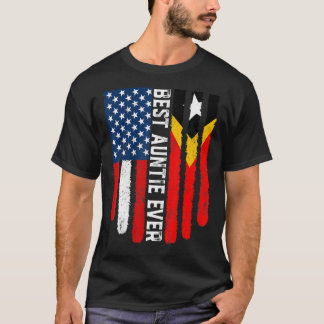 T-shirt Drapeau américain Timor Oriental Drapeau Meilleure