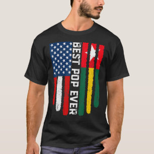 T-shirt Drapeau Américain Togo Drapeau Meilleur Pop Jamais