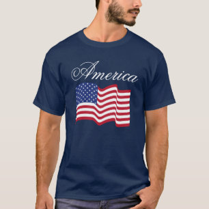 T-shirt drapeau américain traditionnel