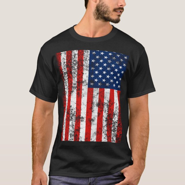 T-shirt Drapeau américain très Cool (Devant)