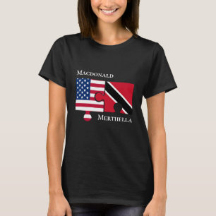 T-shirt Drapeau américain Trinidad USA personnalisé