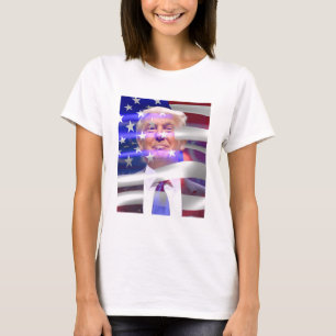 T-shirt drapeau américain trump 2020