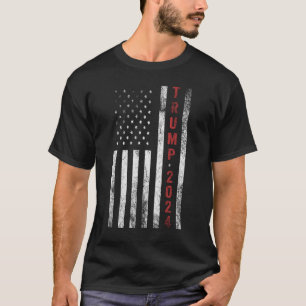 T-shirt Drapeau américain Trump 2024 en détresse cadeau Vi