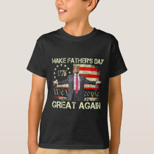 T-shirt Drapeau Américain Trump Faire à nouveau la fête de
