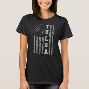 T-shirt Drapeau américain Tulsa Oklahoma