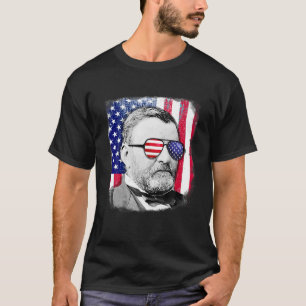 T-shirt Drapeau américain Ulysses S Grant TS 4 juillet