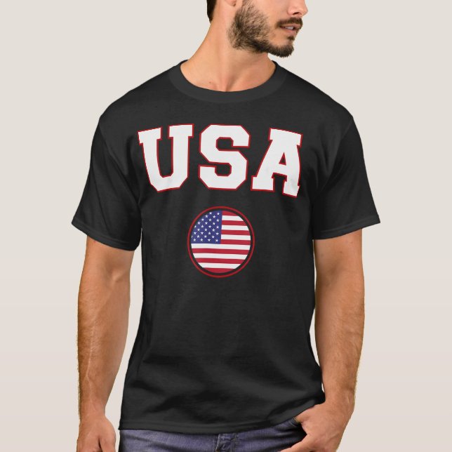 T-shirt Drapeau américain USA (Devant)