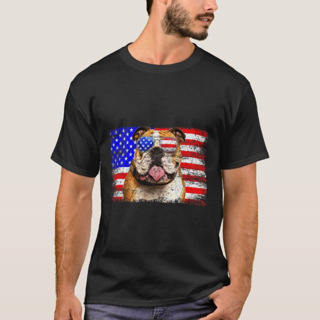 T-shirt Drapeau Américain Usa Awesome (Devant)